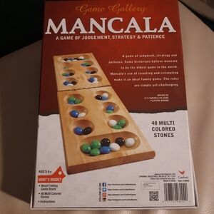 Open Box Mancala Board Game wooden